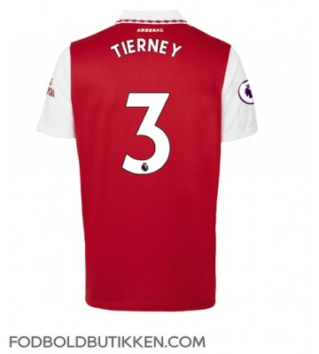 Arsenal Kieran Tierney #3 Hjemmebanetrøje 2022-23 Kortærmet